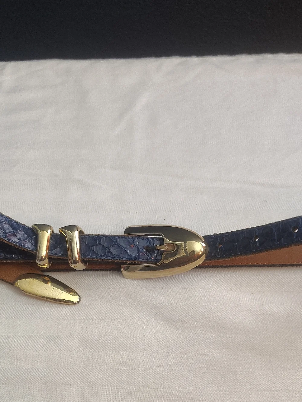 Apple branded leather